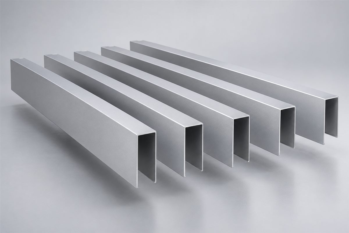 U-Shaped Aluminum Baffles — generated product visualization